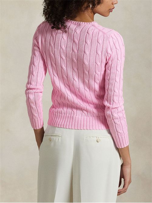 Cable knit sweater with logo RALPH LAUREN | 211971869010